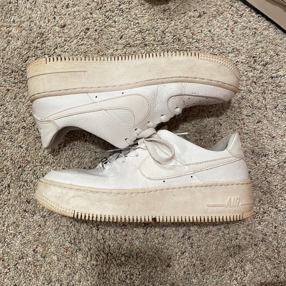 black platform air force ones